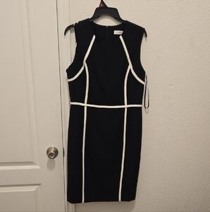 Calvin Klein Black and White Mini Dress